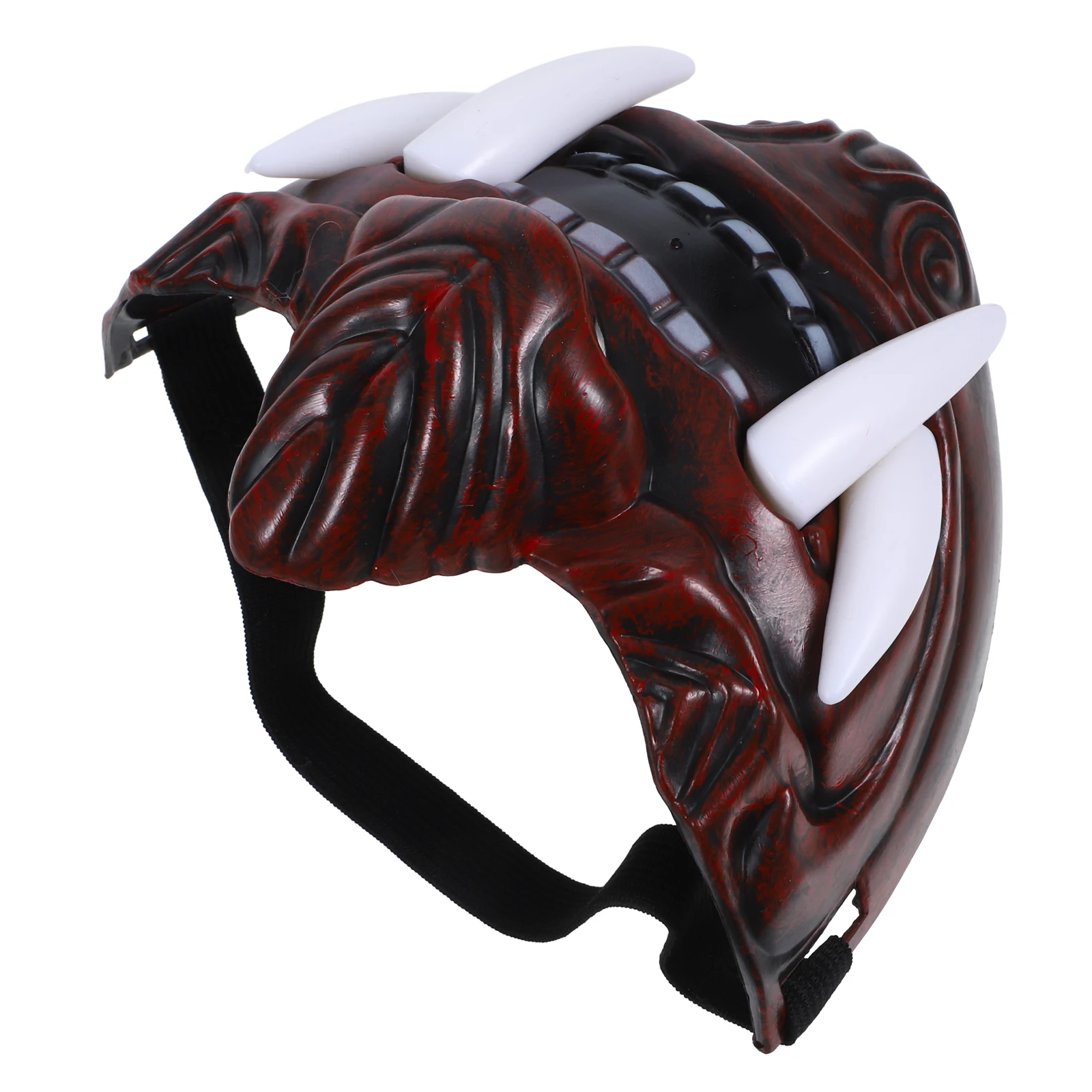 

Wisdom Mask Half Face Cosplay Japanese Halloween Asian Clown for Women Costume Accessories Demon Red Drama