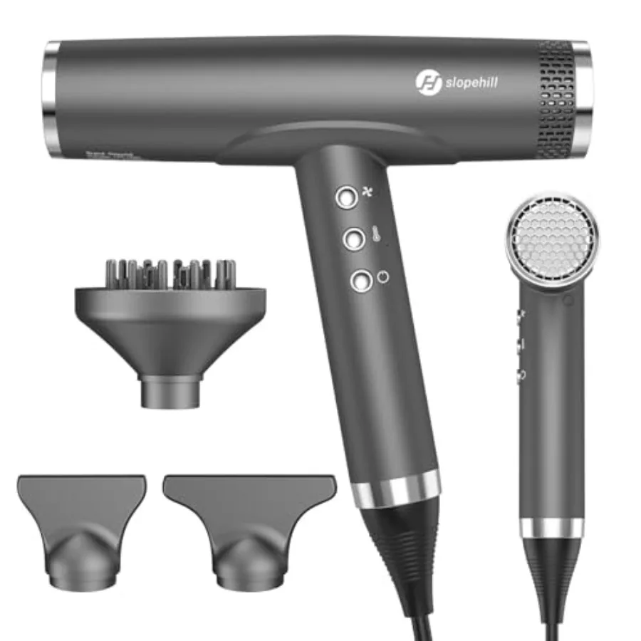 

Профессиональный ионный фен с диффузором - легкий, компактный, мощный, быстрый фен для салонов красоты с высокоскоростным бесщеточным мотором