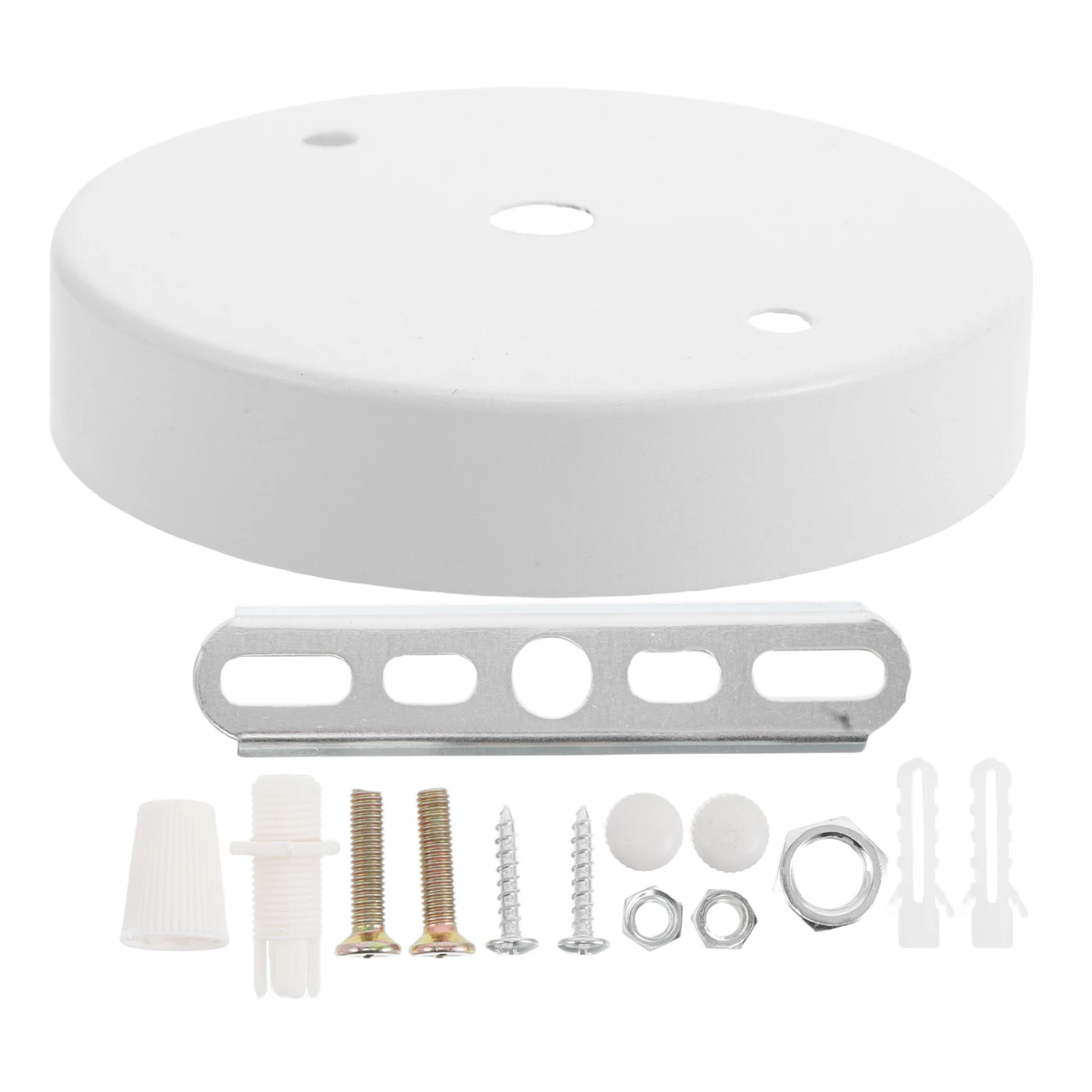 

Ceiling Light Mounting Plate 100x20mm White Pendant Light Parts Heavy Duty Fittings Bracket Kit Lamp Base Chandelier Accessories