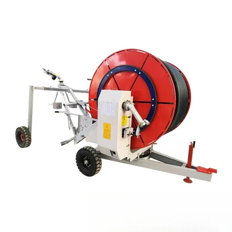 Reel type sprinkler irrigation machine for farmland automatic pipe collection irrigation machine