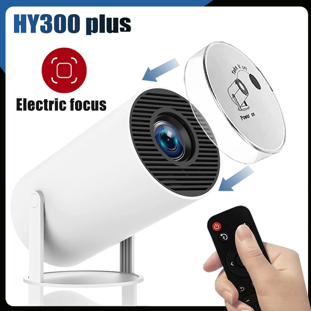 DITONG HY300 Plus HD Projector portatil 4K 1280x720P Android 11 Wifi6 LED Video Home Theater Cinema mini Proyector Movie