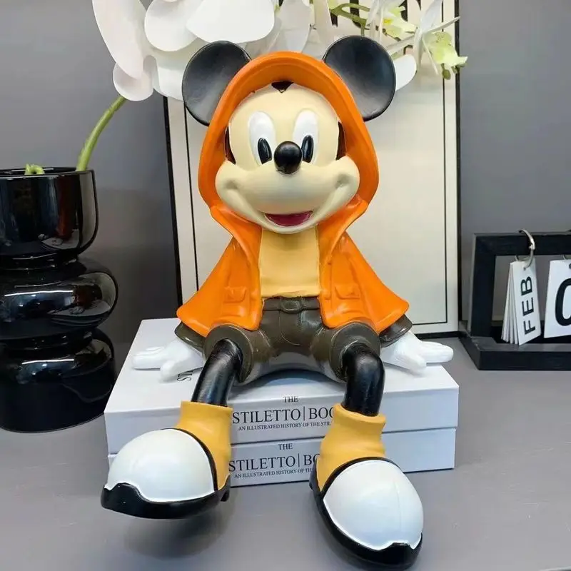 30 ซม.Mickey ท่าทางเสื้อกันหนาว Cool สไตล์ตกแต่งห้องนั่งเล่นตู้ทีวี Home Decor Office Desktop เด็ก Brithday ของขวัญ