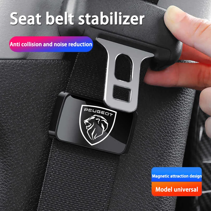 Suministros magnéticos para Interior de coche, soporte para cinturón de seguridad, estabilizador, accesorio para automóvil para Peugeot 206 208 207 3008 308 2008 107 508 607
