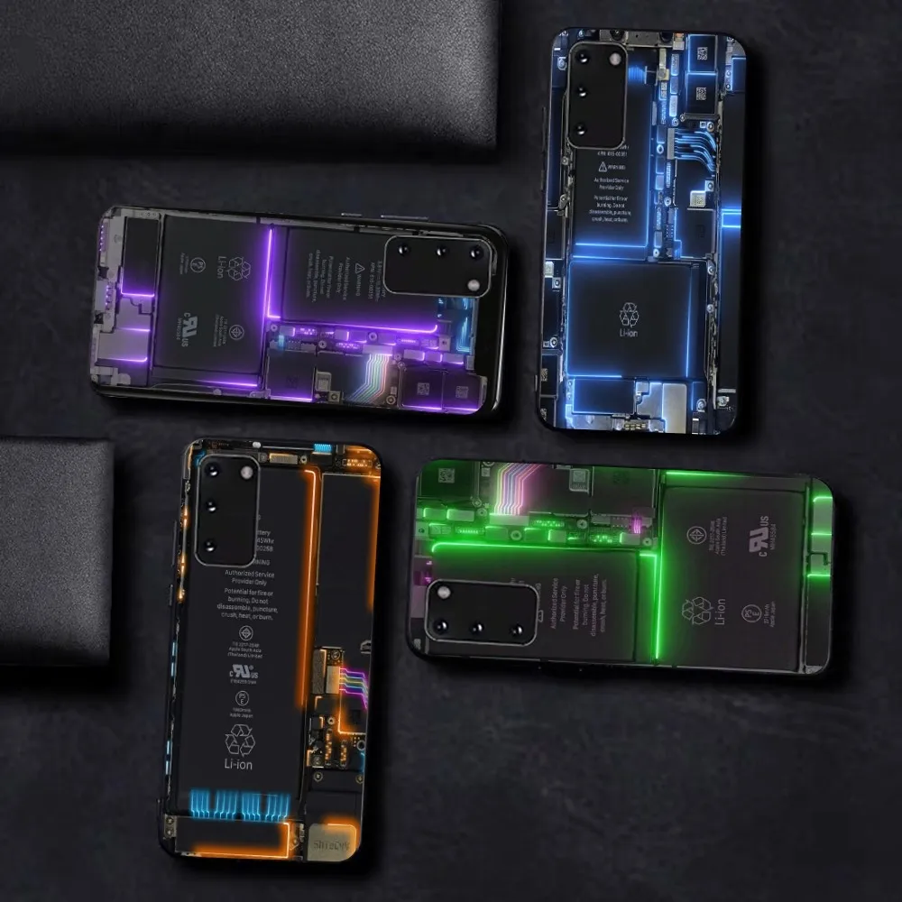 Inside Circuit Board Phone Case For Samsung S 9 10 20 21 22 23 30 23 24 plus lite Ultra FE S10lite Fundas