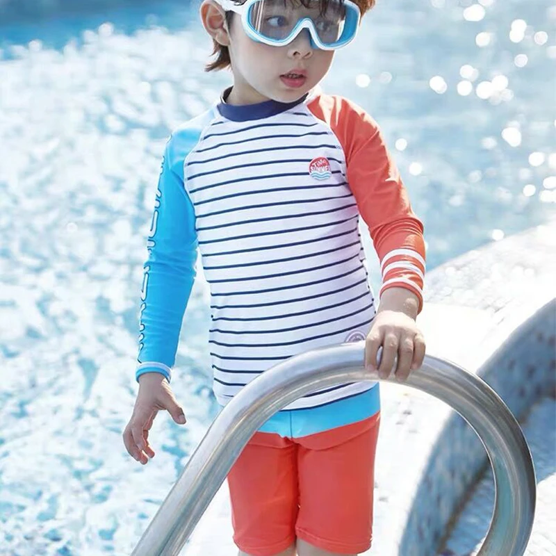 Top Quality Boy Swimsuit UPF50 UV Protection Summer Baby Toddler Swimwear Children\'s Bathing Suit Beach Pool Surf Swimming Wear