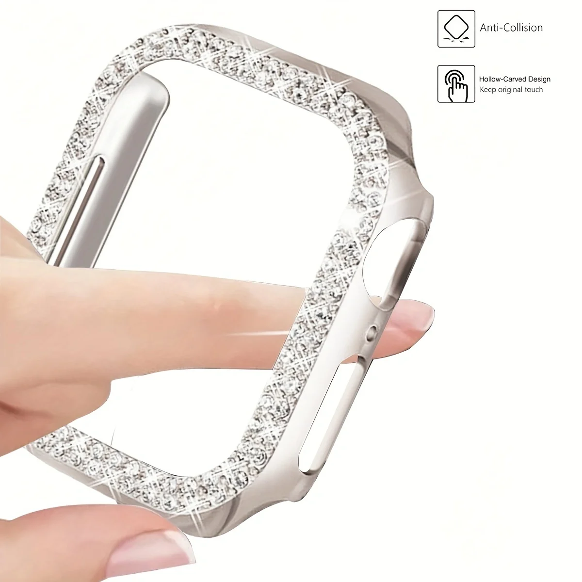 سوار رياضي + حافظة لساعة أبل 40/41/44/45/S1042/46 غطاء حزام من السيليكون سوار ممتص للصدمات IWatch Series 9 8 7 6 5 10 ملحقات #3