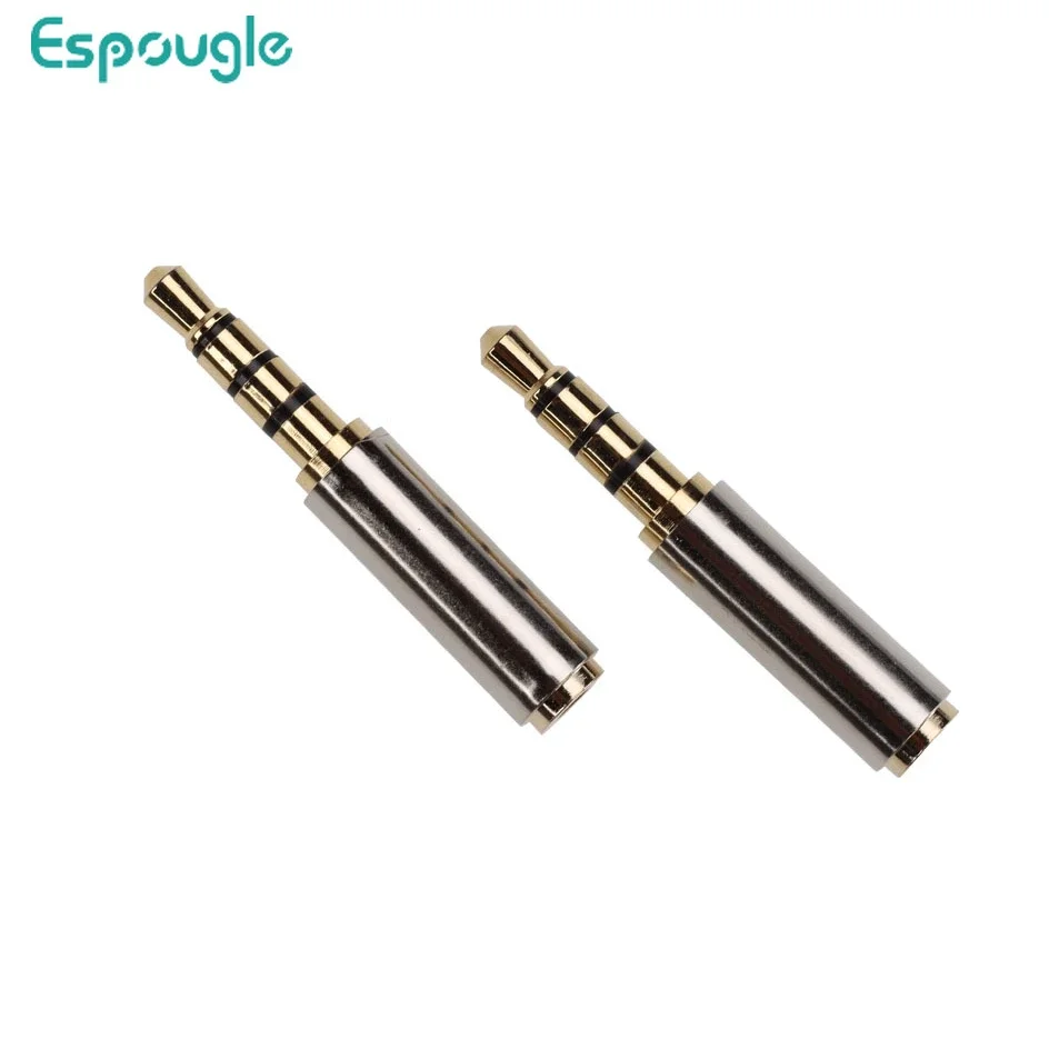 300pcs 4 Pole Stereo Headphone Connector 3.5mm to 2.5mm Adapter 2.5mm Female to 3.5mm Male Connect or for Aux Speaker Cable