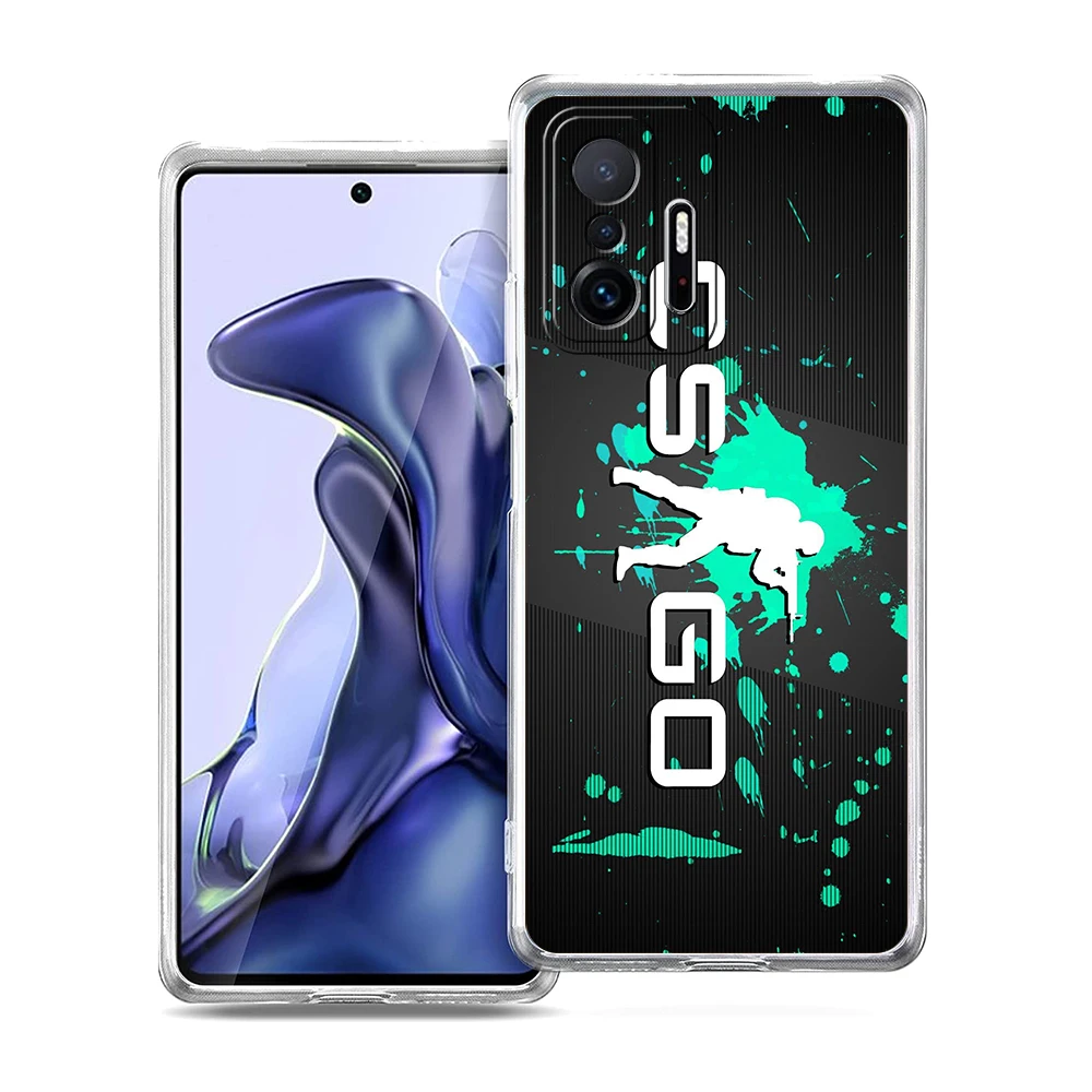 Cs Go Logo Transparent Phone Case For Xiaomi Mi Poco X3 X4 NFC F3 M3 M4 12 11 Ultra 11T 11X Pro Lite 5G Soft Shell Fundas Coque