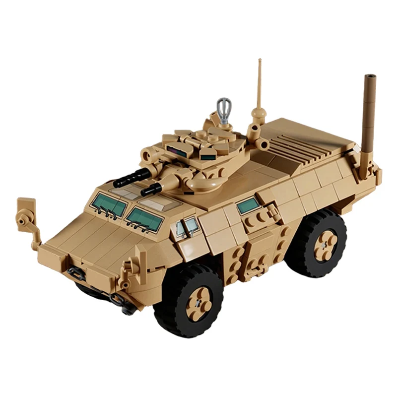 M1117 Armored Vehicle Model MOC Building Bricks War Equipment Modular Technology Gifts Holiday Assemble Children Toys Suit