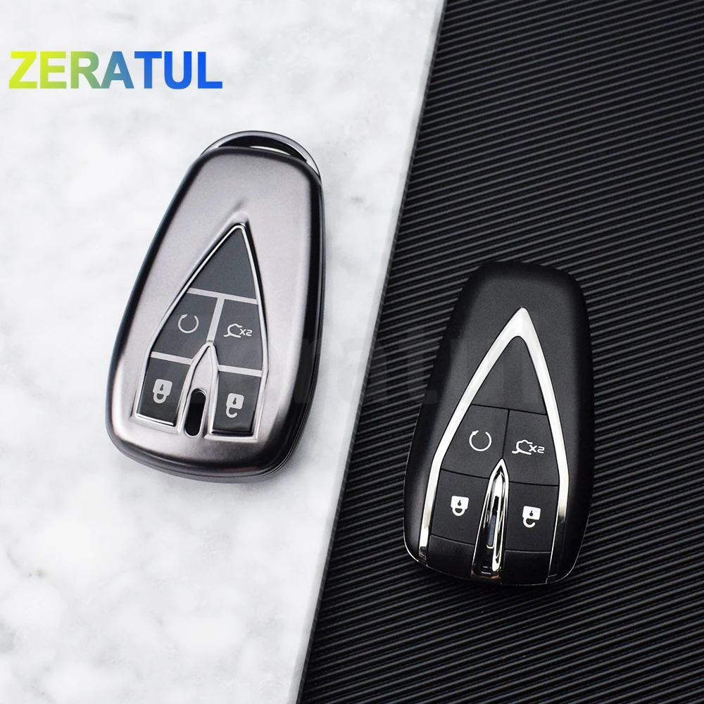 4 أزرار السيارات شل فوب حامل ل Changan CS35 زائد CS75PLUS CS55PLUS بولي TPU حافظة مفاتيح السيارة غطاء حامي الملحقات