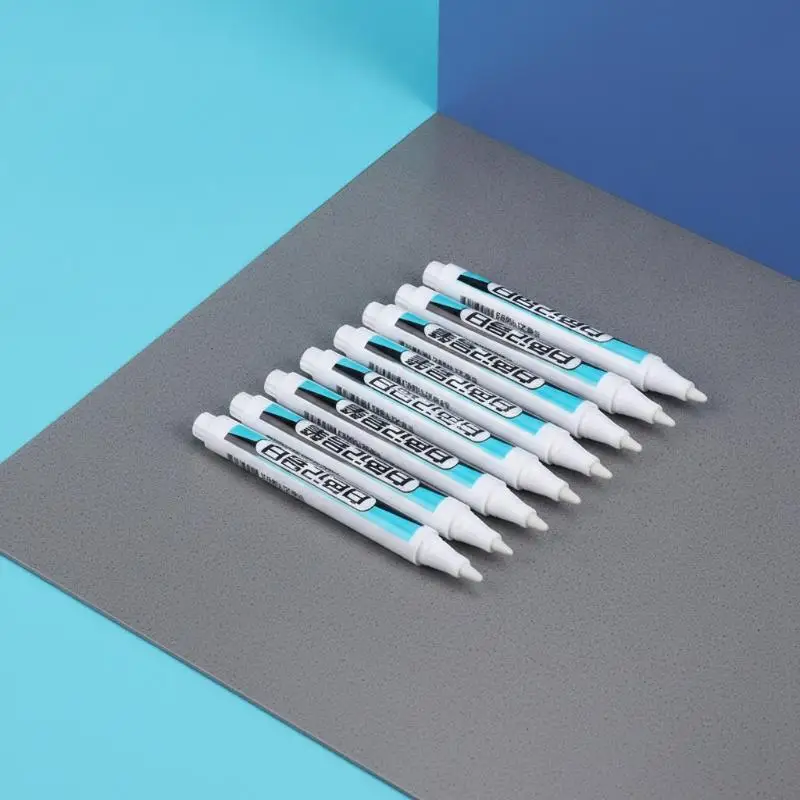 3/5 Pcs White Marker Pens Waterproof Non-Fading Paint Pen Set for Wood Rock Plastic Glass Stone Graffiti Art