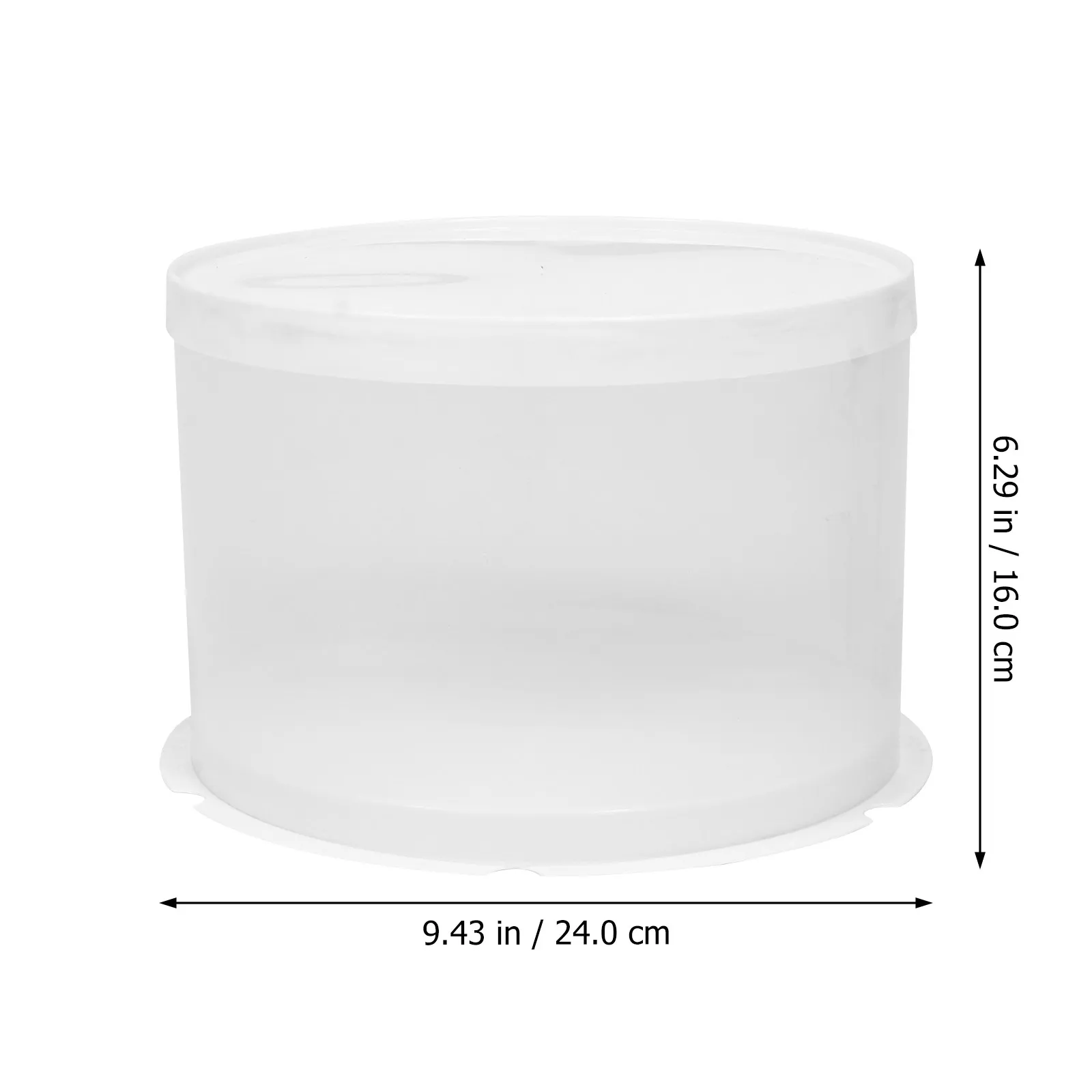 1Pcs Multi Use Cake Box Clear View Food Container for Shops Bakeries Homes Amusement Schools Cake Packing Box Dessert Case