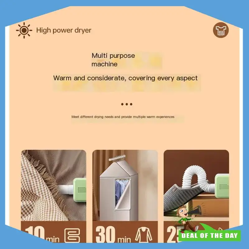 

24-Hour Delivery Pet Dog Dryer Pet Grooming Tools Dog Hair Cleaning Home Dryer Rainy Clothes Shoes Drying EU Plug