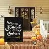 Halloween Garden Flag Not All Witches Live In Salem Broom Halloween Theme Vertical Double Sided Flag Holiday Farmhouse Patio llz