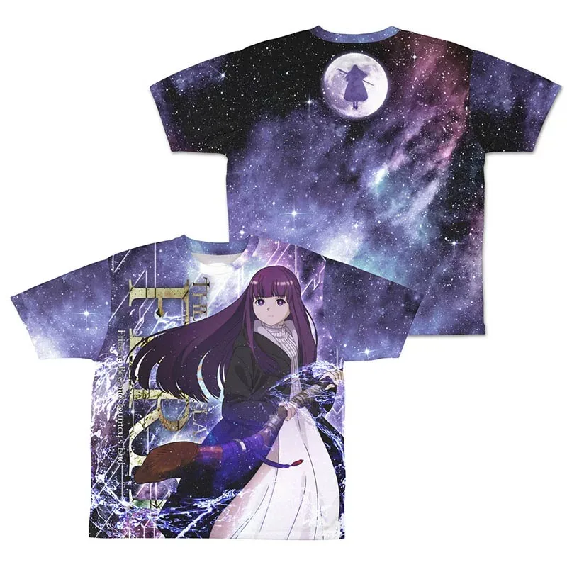 Anime Frieren: Beyond Journey's End Character Fern Casual Short Sleeve T-Shirt Unisex Men Women Short Sleeve Tops