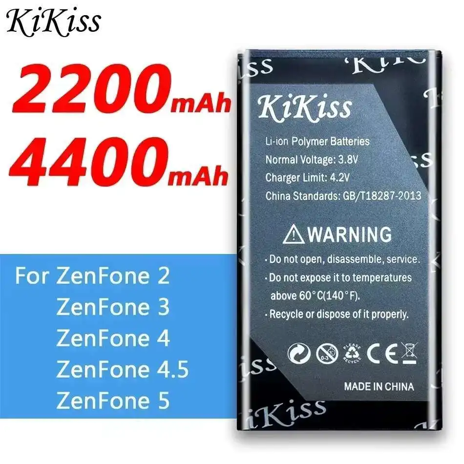 For Asus ZenFone 2 3 4 4.5 5 Phone Battery A501CG A502CG A500KL ZE551M Z00AD ZE520KL A400CG C11P1324 C11P1424 C11P1601 C11P1404