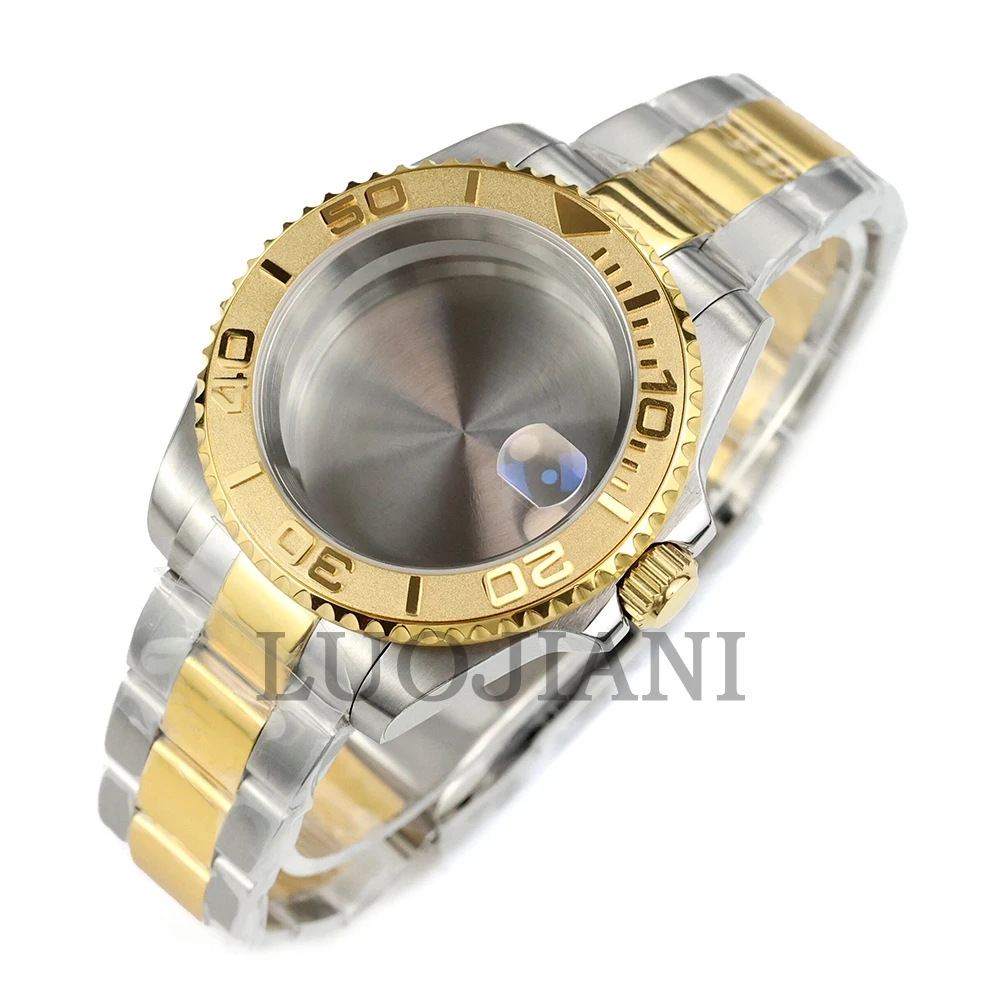 

Diver NH35 Case 40mm Gold Silver for NH34 NH35 NH36 movement 28.5mm Dial SUB Watch Case Oyster/Jubilee Bracelet Sapphire Glass