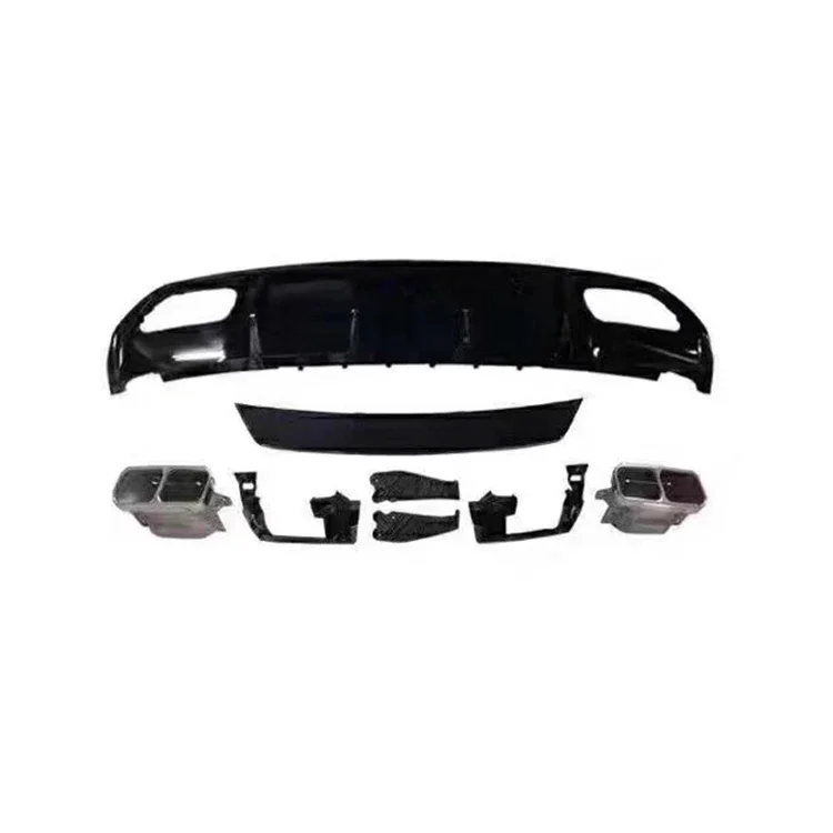 

16-18 For Mercedes A Class W176 Modified A45 AMG Style Rear Lip Diffuser