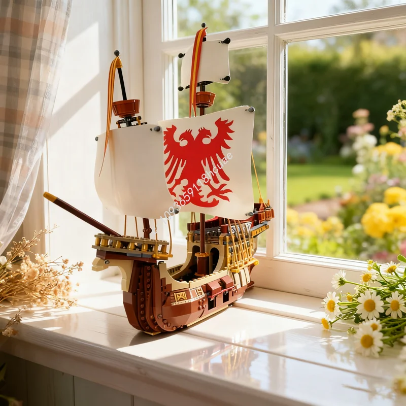 

1027pcs MOC Durmstrang Cannon And Deck Upgrade Model Building Blocks Architecture Christmas Gift DIY Toys Creative Brick Kids