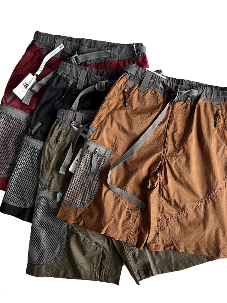 

Functional Workwear Contrast Color Splicing Summer Trend Loose Straight ort Pants Mountain System Multi ket Qui Dry Fi...