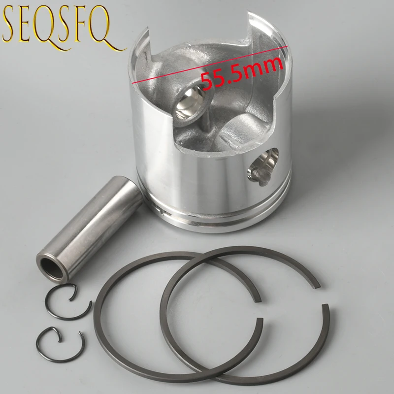 350-00014-0 Piston set (0.5Mm O/s) 351-00004-0 for Tohatsu boat engine 15HP 18HP M15B2 M15C M18D M9.9B2 M9.9C pinton ring 55.5mm