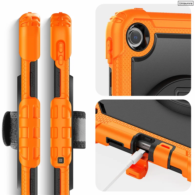 For Xiaomi Redmi Pad2 SE 9.7 inch 2026 Heavy Duty Rugged Tablet Case Hand Shoulder Strap Shockproof Stand Protector Cover Funda