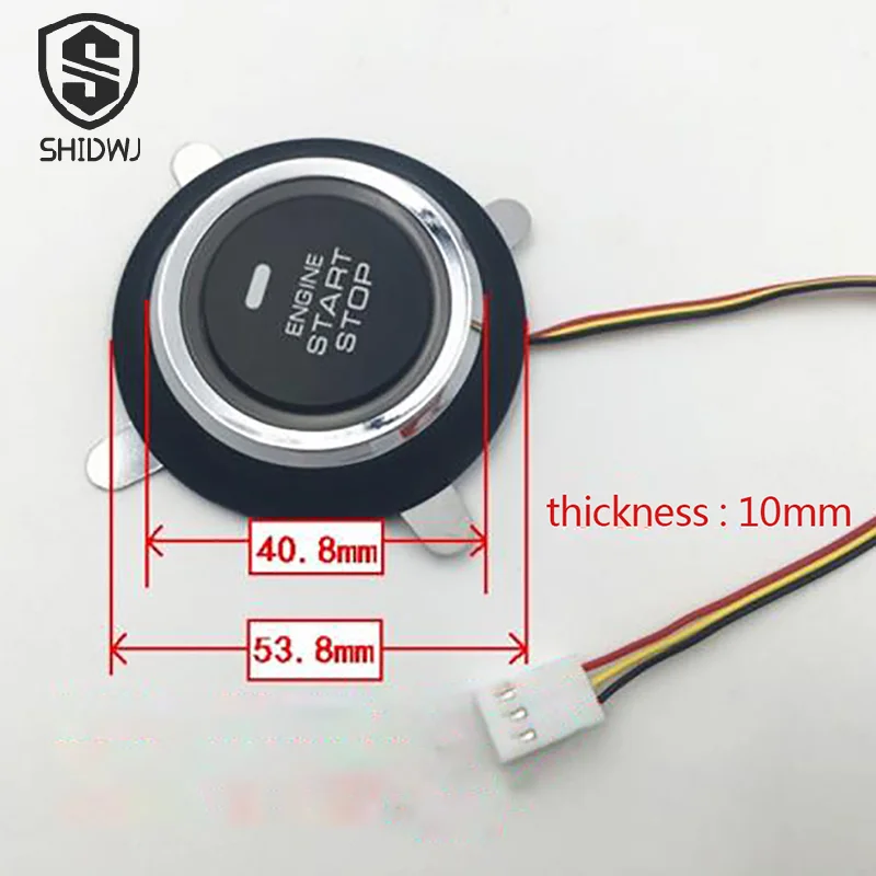 12V Auto Replacement Car Engine Start Stop Push Button Keyless Entry Ignition Starter Switch ATV Racing Automotive Accessories
