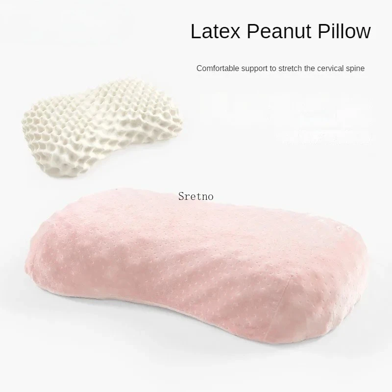 SRETNO Natural Latex Pillow Ergonomic Pillows for Sleeping Cervical Beauty Neck Pillows Various Styles almohadas para dormir
