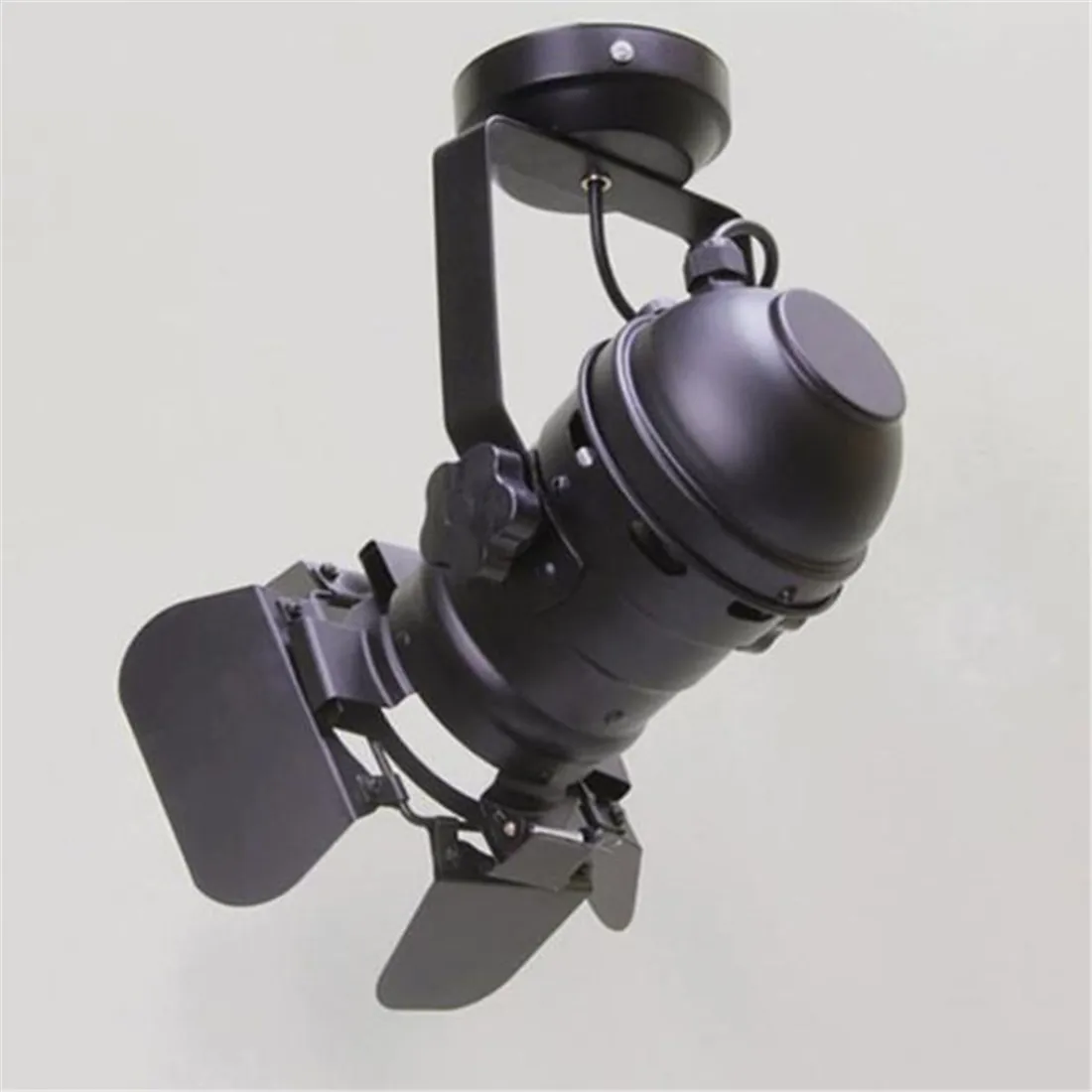 Industrial dimmable led ceiling lights 5W Theater light with 4-Leaf Barn Doors Vintage dimming lamp for shop home