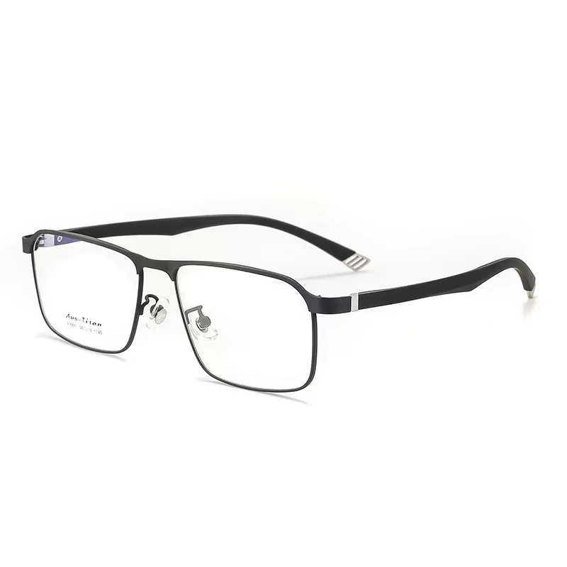 

54mm Men Titanium Alloy Eyeglasses Frames for Men Eyewear Flexible Legs IP Electroplating Alloy Spectacles 8887