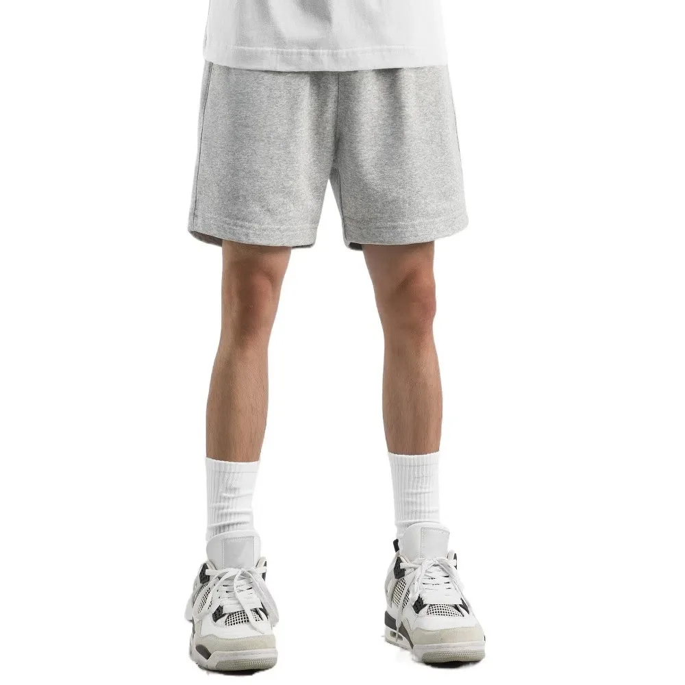 Pantaloncini semplici larghi a vita alta con lacci Pantaloni larghi a mezza gamba tinta unita Pantaloncini causali con coulisse sottile Uomo Maschio