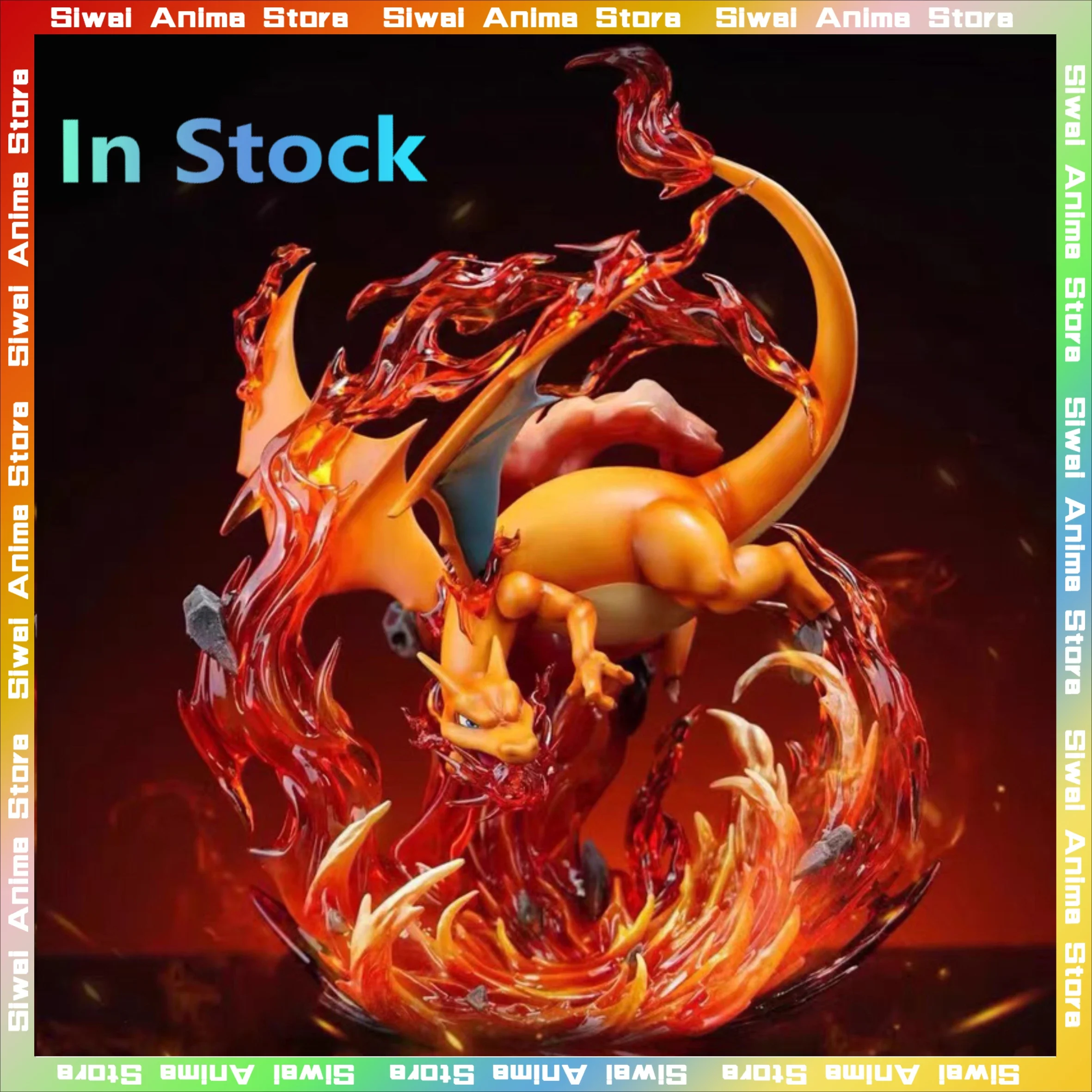 Pokemon Amazing Museum Charizard GK Anime Figurine Action Figures Statue Collection Model Toys Desktop Ornament Room Decor Gift