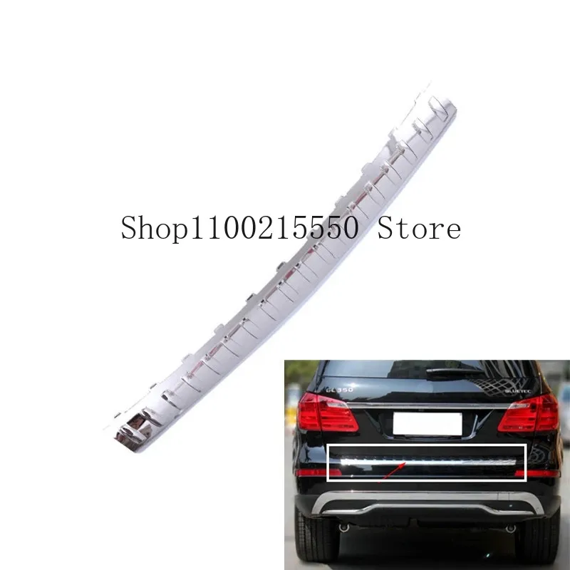 Trunk Back Tail Door Pedal Step Pad A1668840190 Chrome Trim Chromium Styling For Mercedes Benz GL X166 W166 GL350 GL400 GL500