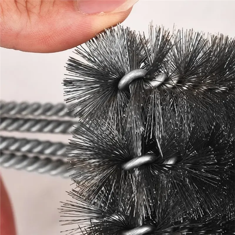 HRBAJ-Safe Grilling Accessories-Rust Stainless Steel BBQ Grill Brush-Bristle-Free Barbecue Cleaner-Great For Cooking