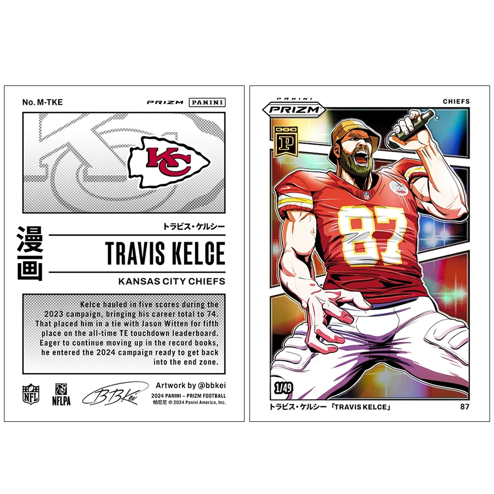 PANINI 2024 PRIZM FOOTBALL patrick mahomes jayden daniels macarthy Laserowe karty kolekcjonerskie DIY domowe prezenty świąteczne dla chłopców