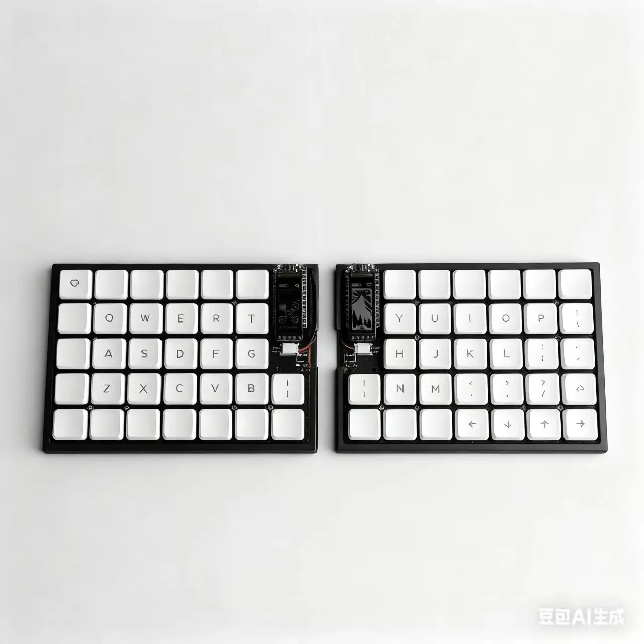 ワイヤレス FelixKeeb Choc V1 オルソリニア スプリットキーボード ZMK