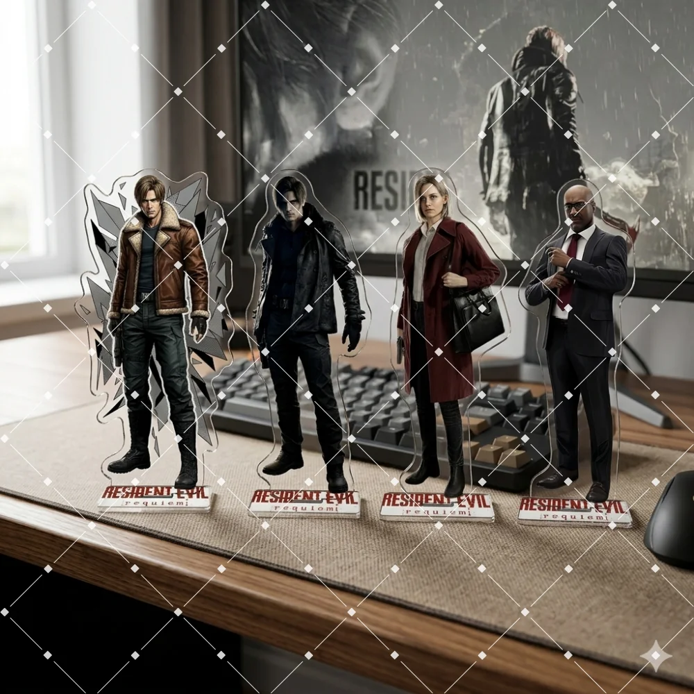 Resident Evil 9: Requiem 15CM Acrylic Stand keychain Grace Kennedy Game Figure Ornament Bag Pendant Desk Decor Collection Gift
