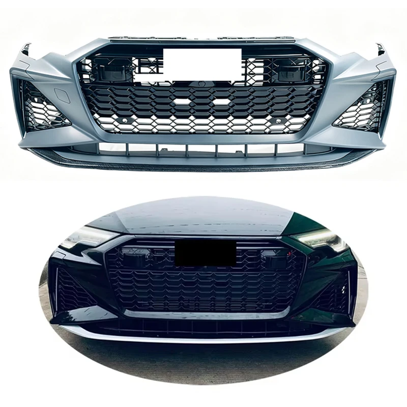 

Cc car Facelift Car Body Kit Front Bumper with Honeycomb Grille with ACC for A6 S6 C8 Upgrade to RS6 Style 2019-2024
