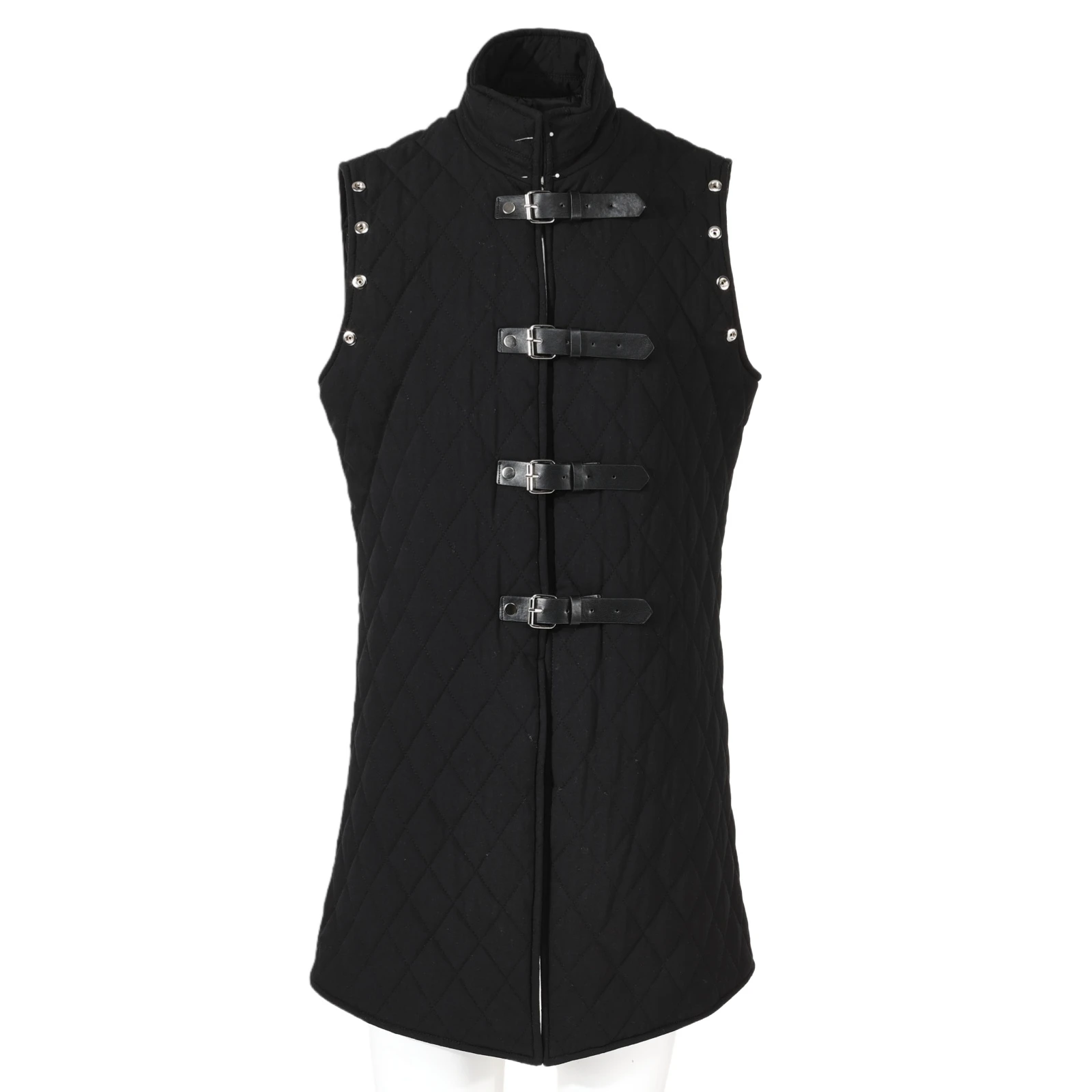 

Men's Padded Gambeson Vest Sleeveless Aketon Armor Medieval Knight Surcoat Halloween Costume Dress Stage Performance Outfit