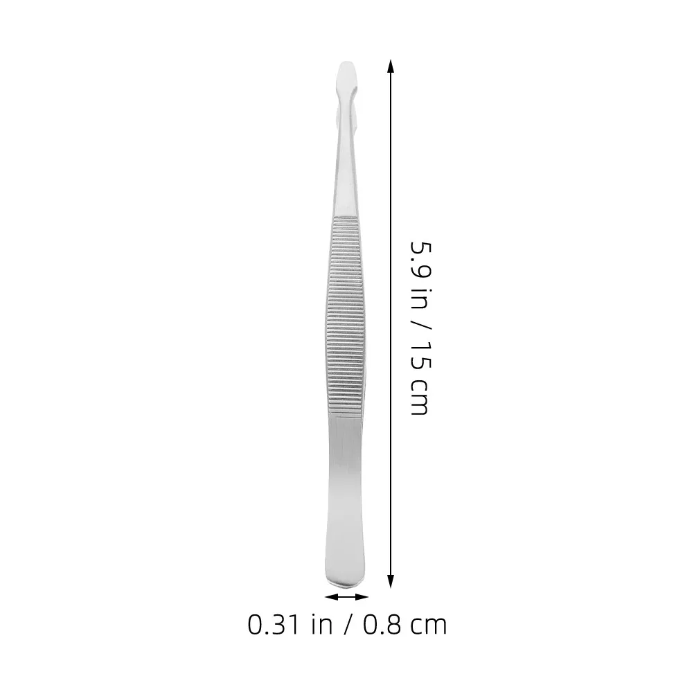 2Pcs Precision Stamp Tweezers Stainless Steel Philately Collecting Tools Anti Static Flat Tip for Delicate Stamp Handling and - view 6