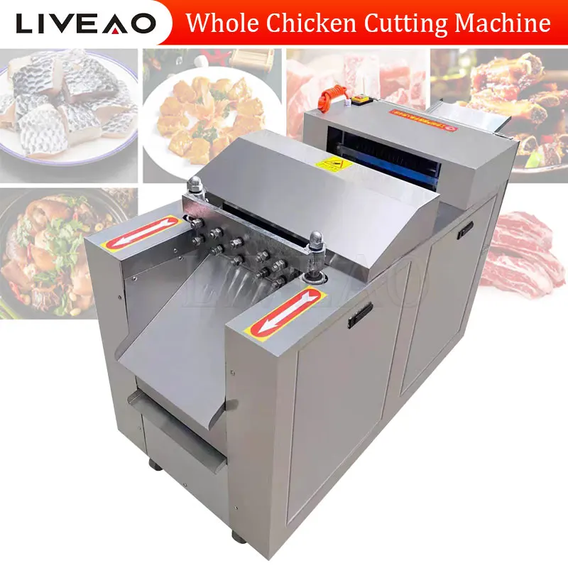 

Electric Stainless Steel Fresh Chicken Meat Cutter Commercial Steak Pork Chop Square Cutting Machine