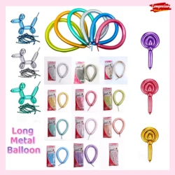 10/20/30/50/100pcs 260 Long Latex Balloon Chrome Color DIY Modelling Balloons for Kids Gift Toys Party Supplies