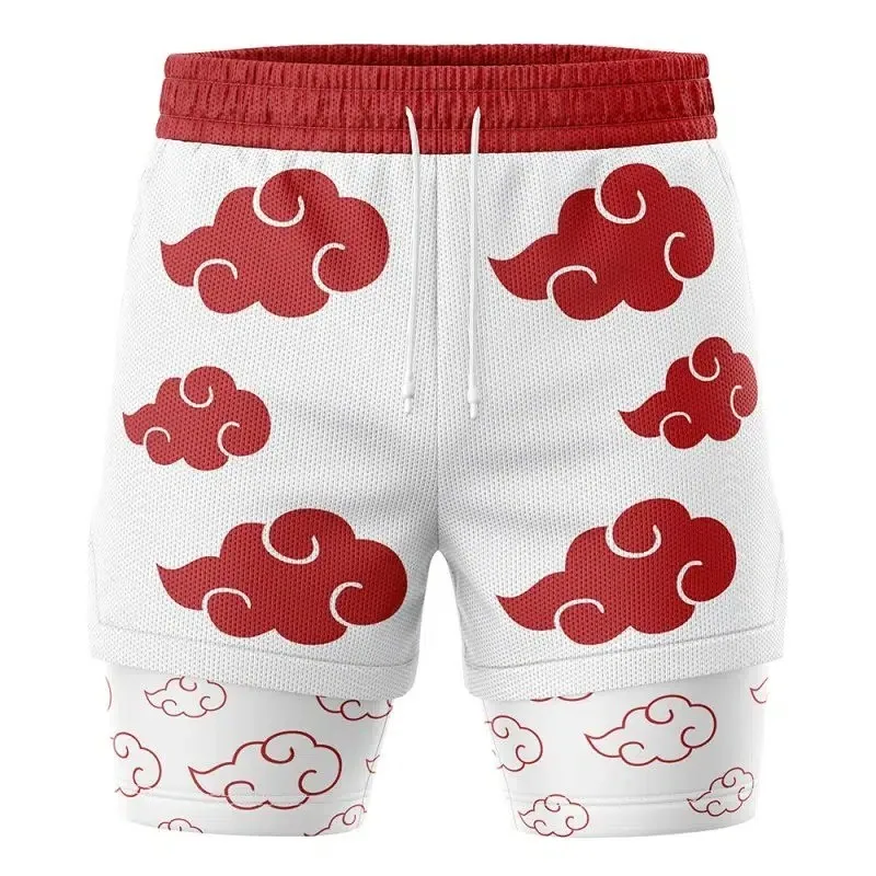 2026 Breathable Japanese Anime Series Double Layered Casual Men's Shorts
