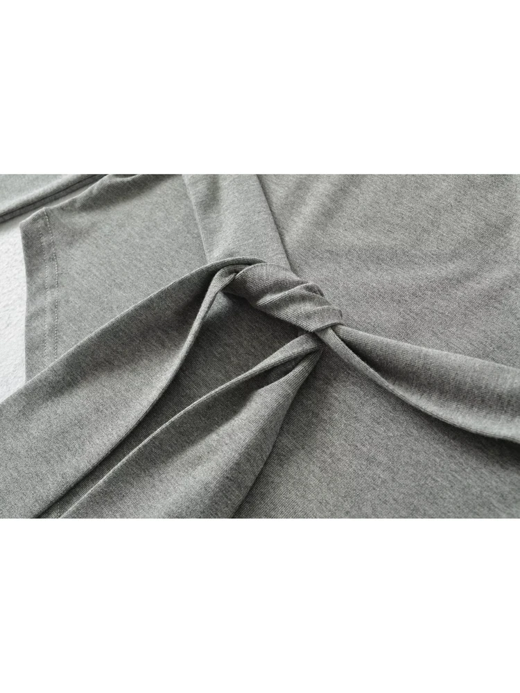 Sexy coupe ajustée longue Sve T-irt femmes Sle ourlet asymétrique décontracté haut de gamme sentiments oul-baring haut pour les adolescents