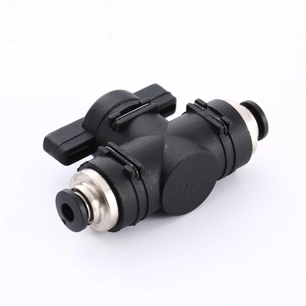 Type BUC 4mm 6mm 8mm 10mm 12mm Pneumatic Push In Quick Joint Connector Hand Valve To Turn Switch Manual Ball Current-limiting