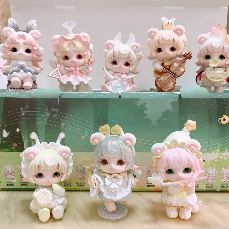 

Pinyun Mijuan Insect Concert Series Blind Box Cute Cartoon Desktop Ornaments Room Decor Anime Figure Toys Model Gift Kids Gifts