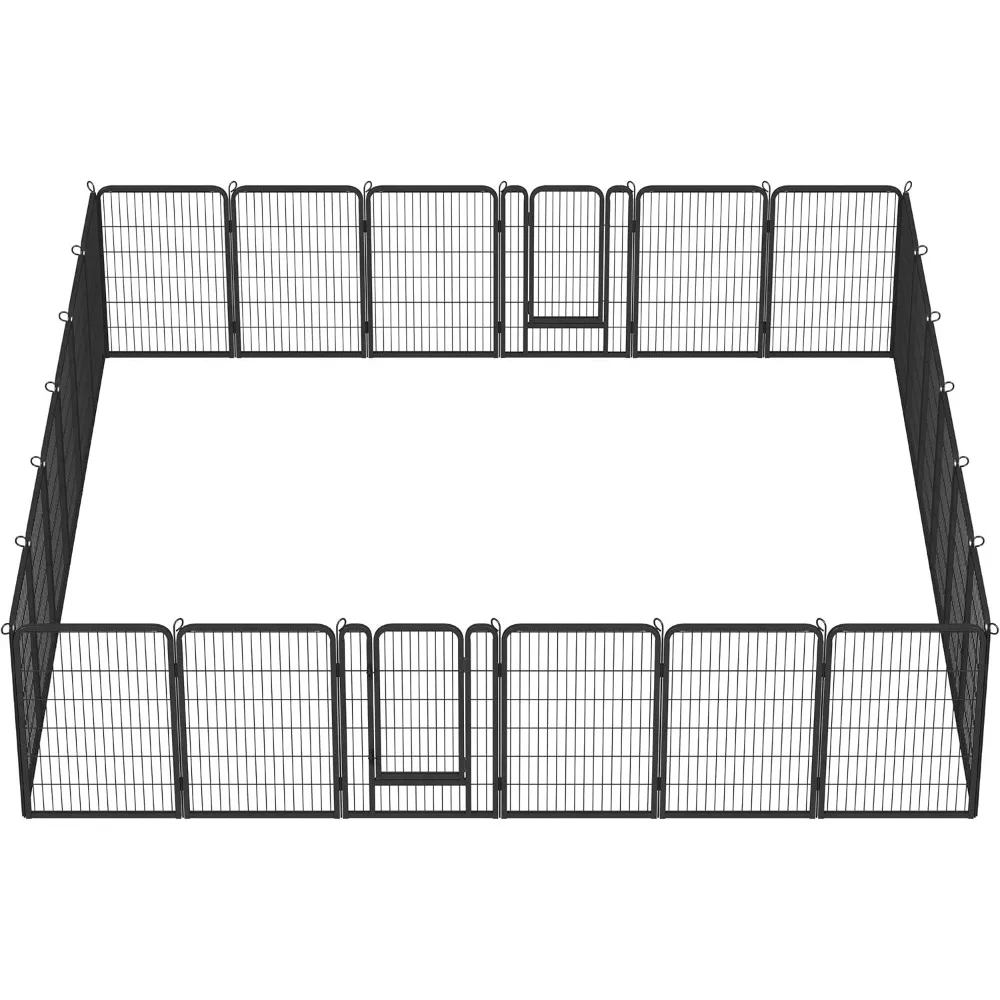

Dog Playpen Outdoor Puppy Exercise Pen Indoor Portable Pet Fence for Yard/RV Camping, 40 Inch 24 Panels
