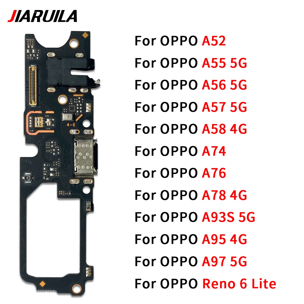 

10Pcs，NEW USB fast Charging Port Dock Charger Plug Connector Board Flex For Oppo A52 A55 A93S A56 A57 A97 A58 A74 A76 A78 A95 4G