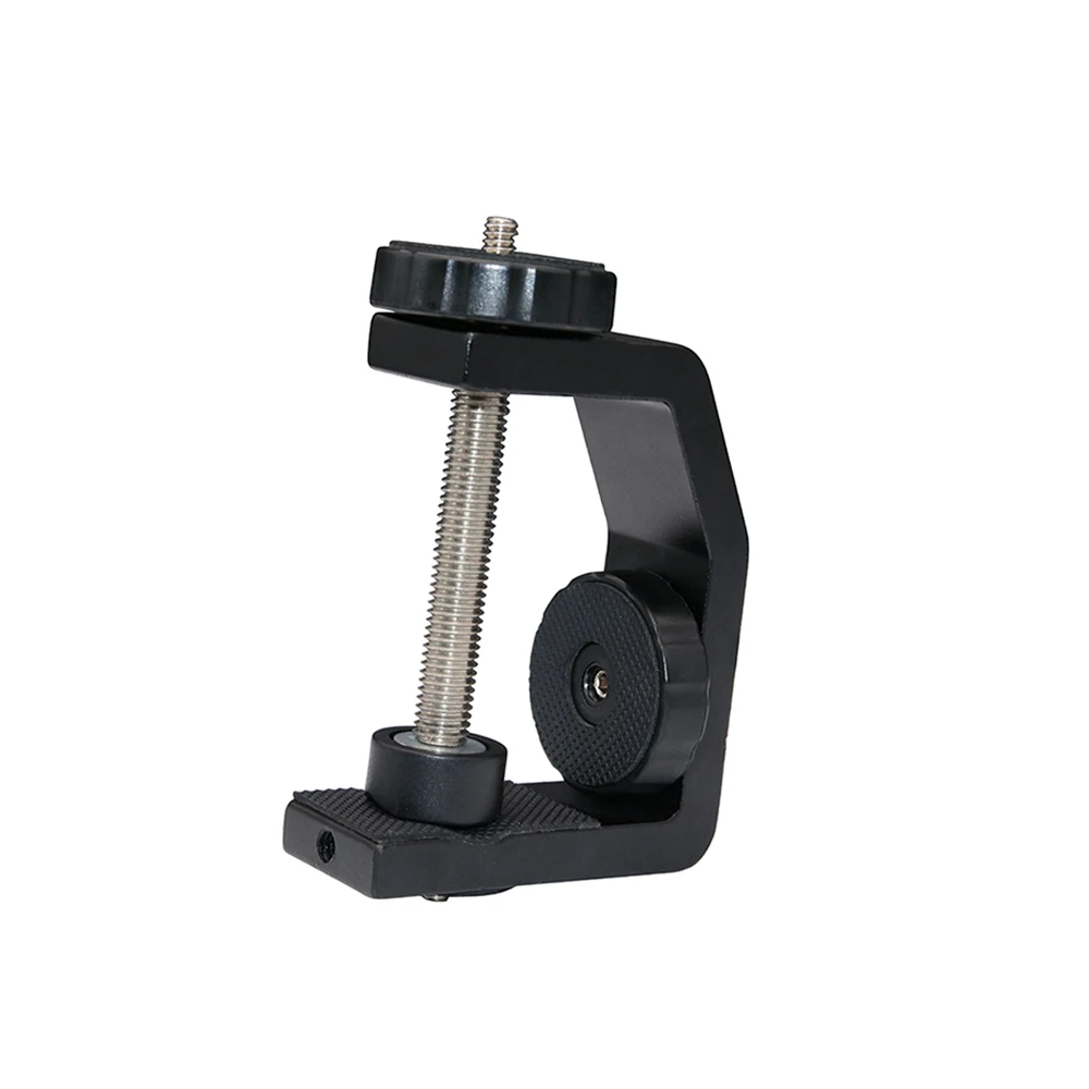 Multi-function Desktop Universal C Type Screw Mount Clamp Adapter Camera Phone Mounting Clamp With Mini Ball Head Screw