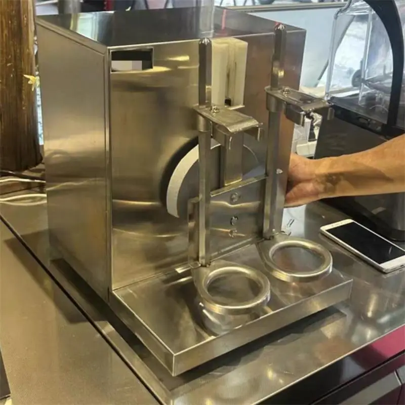 

Электрическая машина для приготовления молочных коктейлей, коммерческий автоматический блендер, пеногенератор из нержавеющей стали с двойной головкой, миксер для чайных солодовых напитков